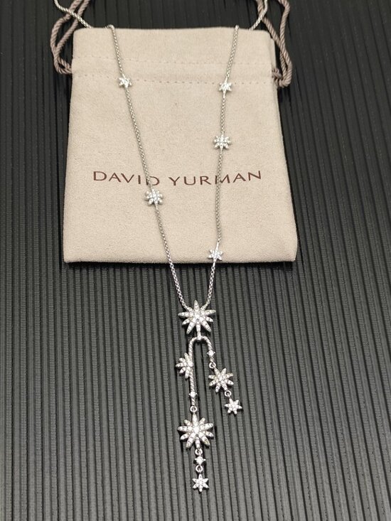 David Yurman. Jewelry - David Yurman Silver Starburst Cluster Necklace